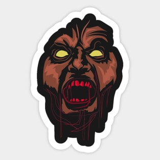 Scary Zombie Halloween Costume Sticker